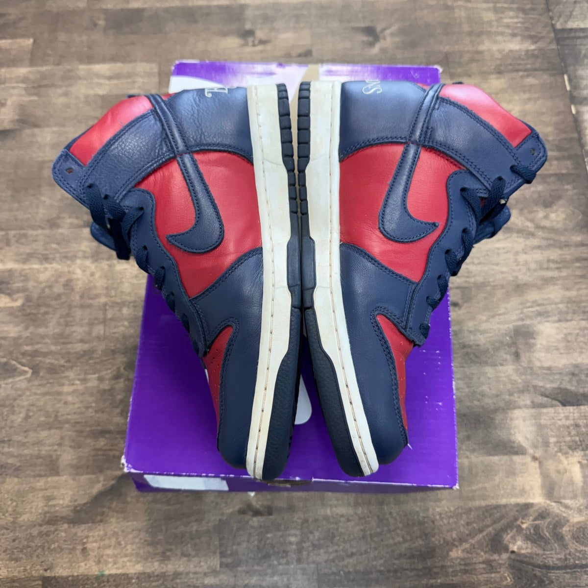 Nike SB Dunk High Supreme By Any Means Navy Size 8 (Pre-Owned) - Image 3