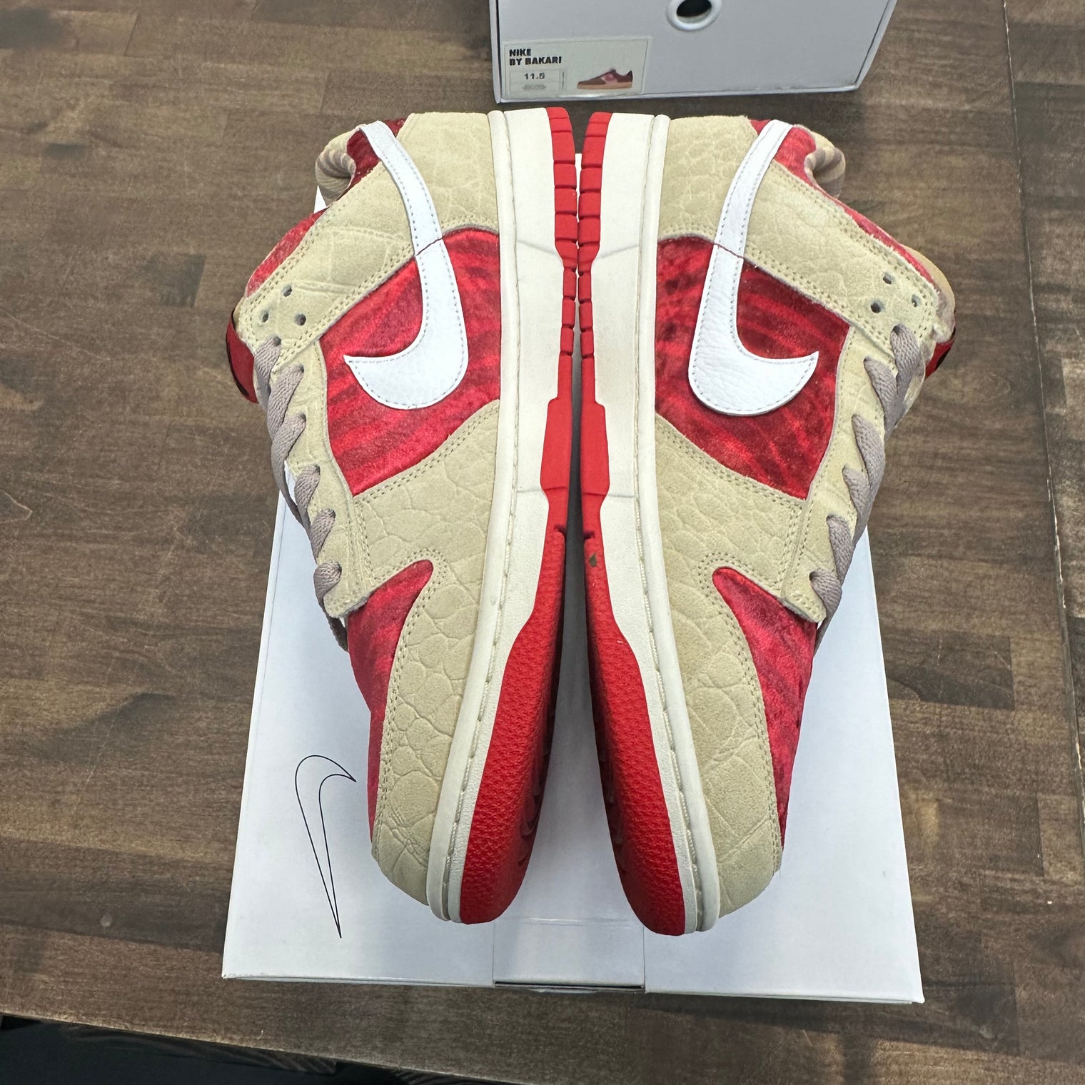 Nike ID Dunk Low Satin Red Beige (USED)