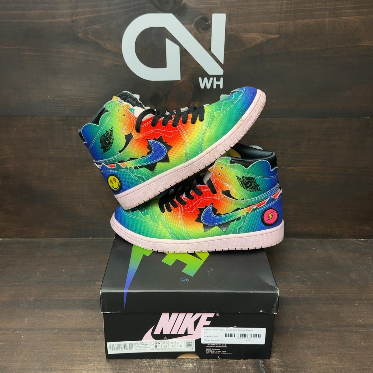 Jordan 1 Retro High J Balvin Size 8.5 (Pre-Owned) - front