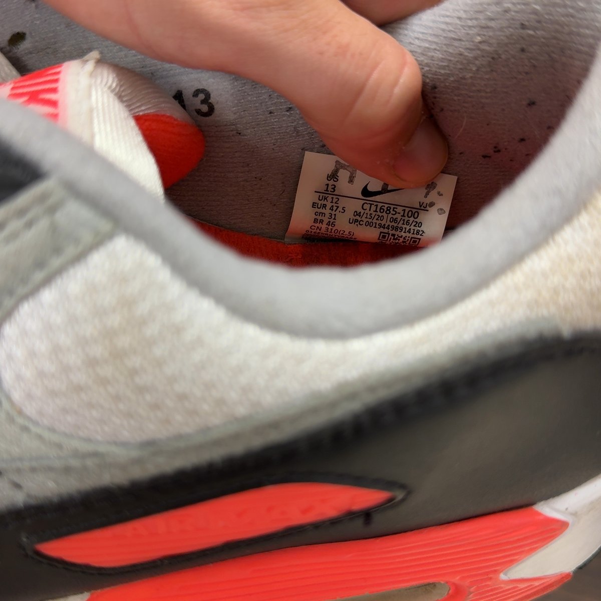 Nike Air Max 90 Infrared (2020) Size 13 (Pre-Owned) - aux