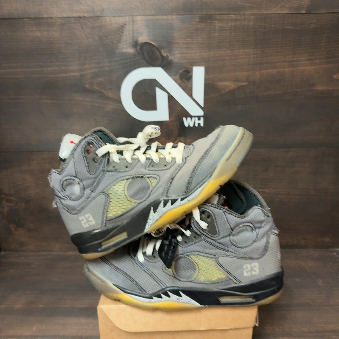 Jordan 5 Retro Off-White Muslin Size 10.5 (Pre-Owned) - Image 1