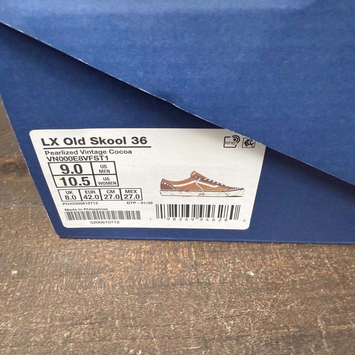 Vans LX Old Skool 36 Pearlized Pack Vintage Cocoa Brown - Image 7