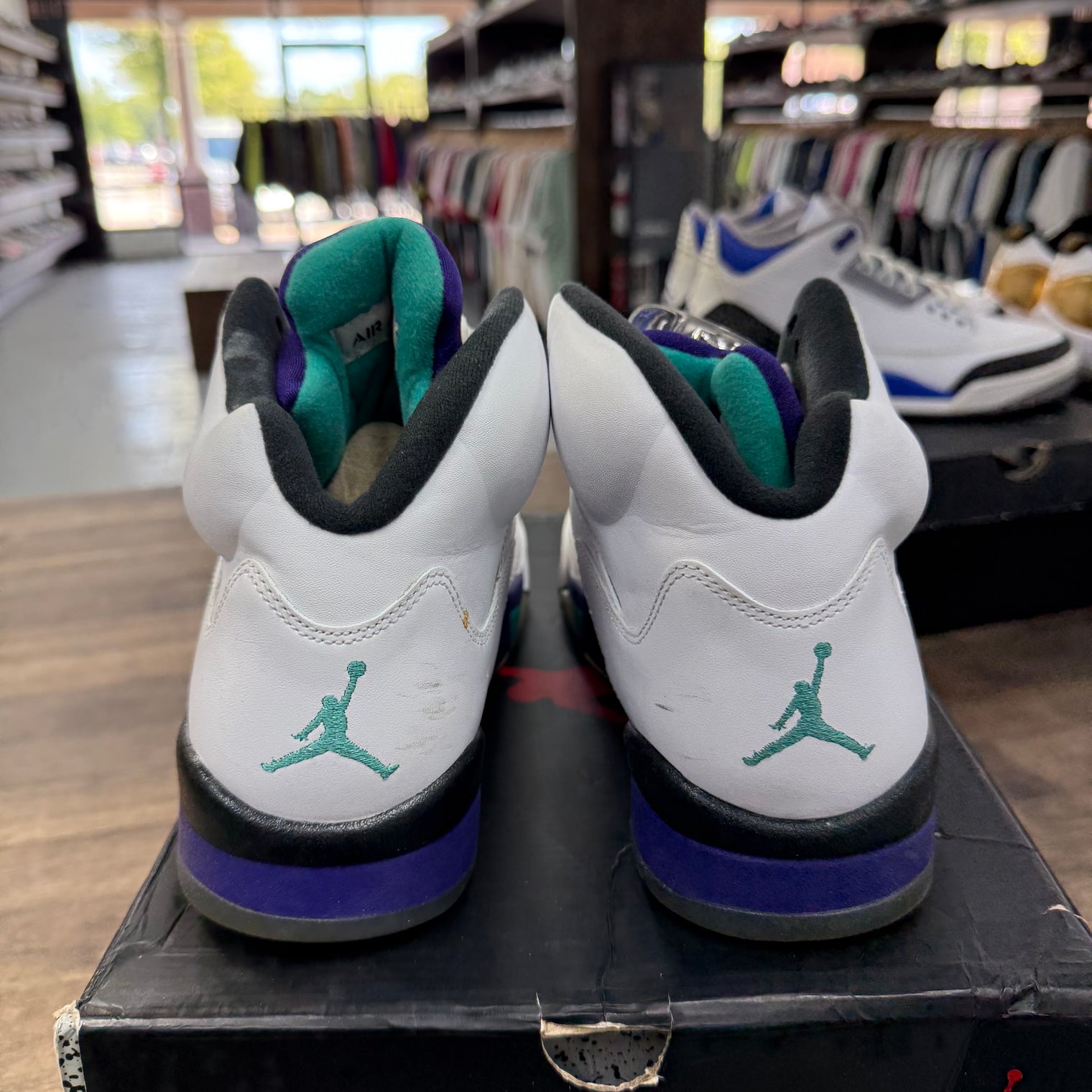 Grape Jordan 5 (2013) (USED, Replacement Box)