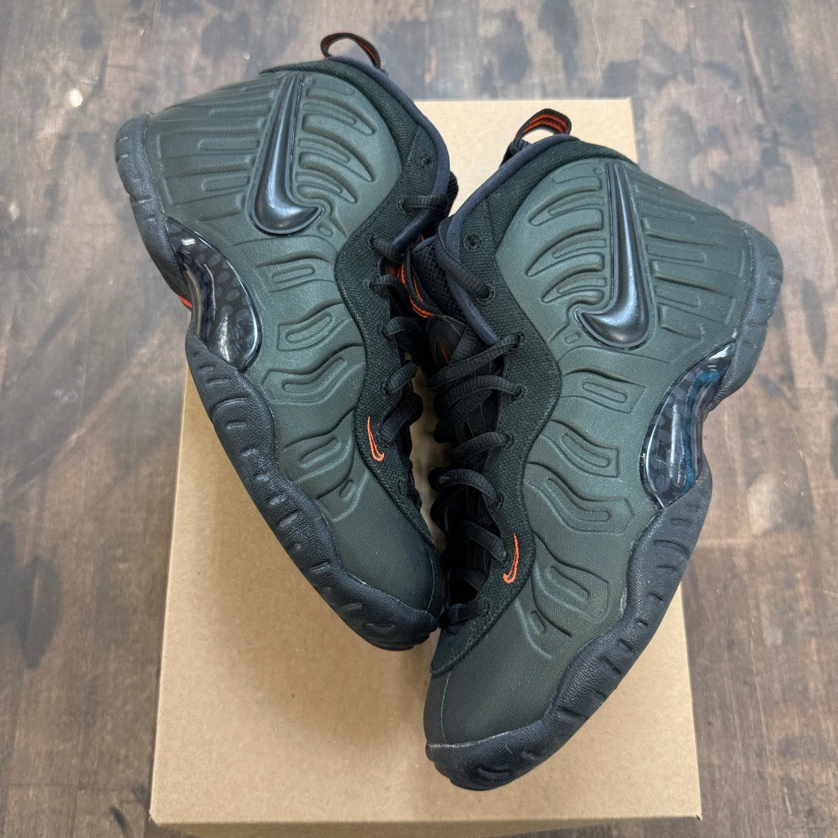 Nike Air Foamposite Pro Sequoia (GS) Size 6Y (Pre-Owned) - Image 1