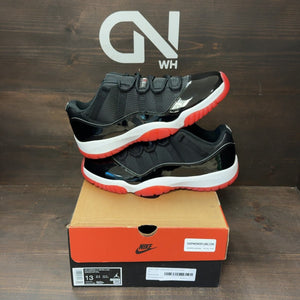 Jordan 11 Retro Low Bred (2025) Size 13 (Pre-Owned) - front