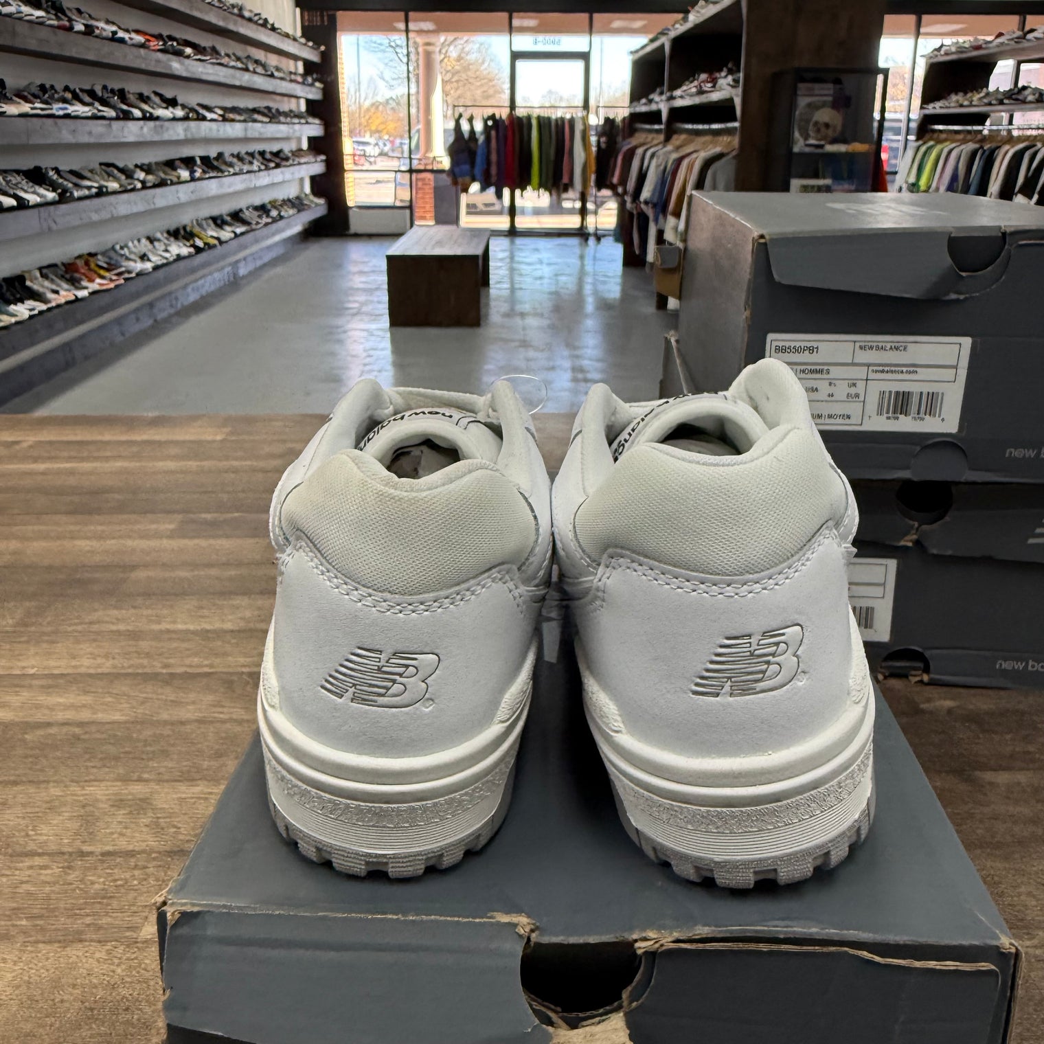 New Balance 550 White Grey (Lightly Worn)