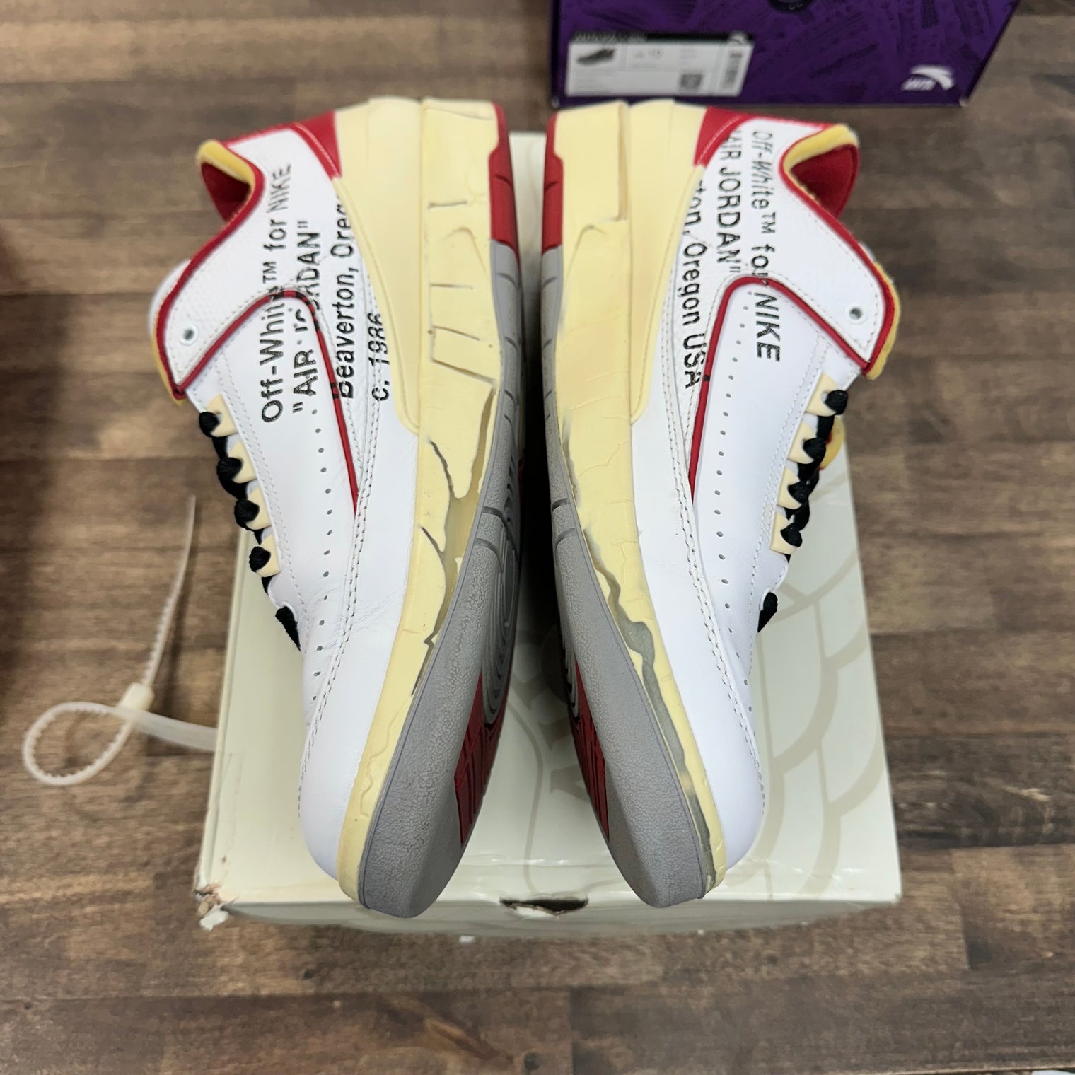 Off-White White Red Jordan 2 Low SP (USED)