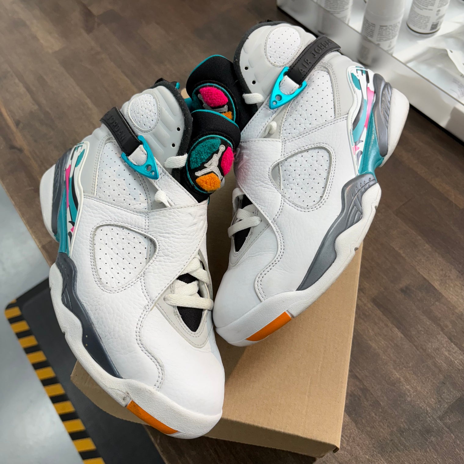 South Beach Jordan 8 Retro (USED,No Box)