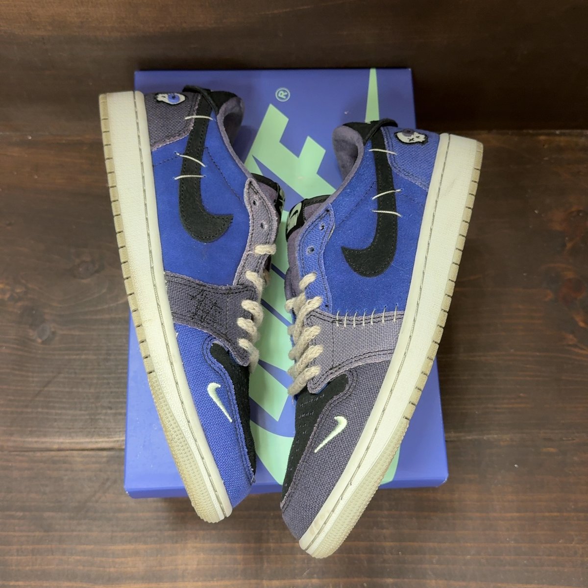 Jordan 1 Retro Low OG Zion Williamson Voodoo Alternate Size 8.5 (Pre-Owned) - back