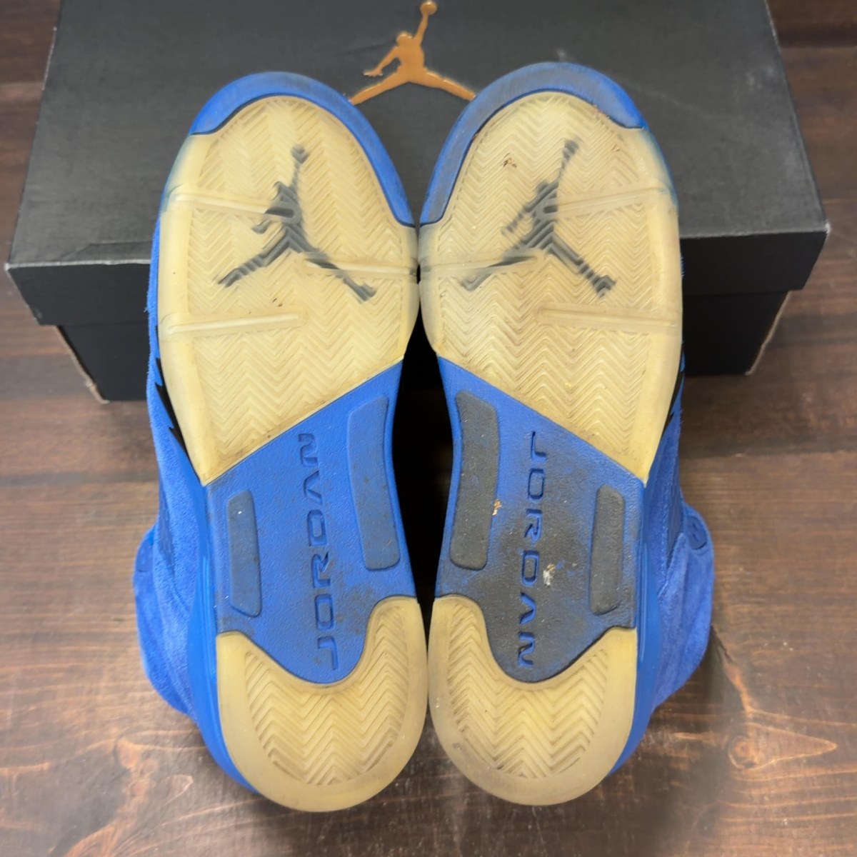 Jordan 5 Retro Blue Suede (GS) - Image 6