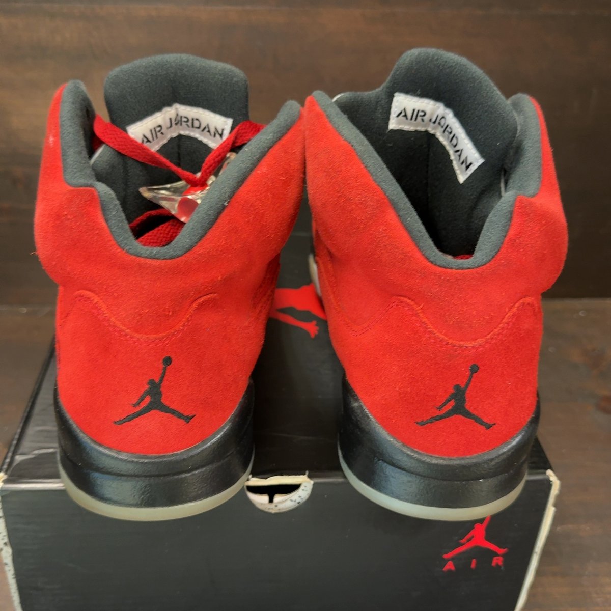 Jordan 5 Retro Raging Bull Red (2021) Size 11 (Pre-Owned) - aux