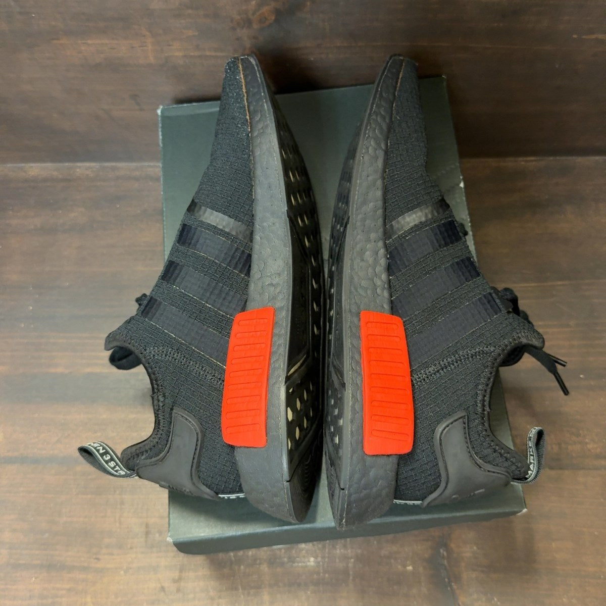 adidas NMD R1 Core Black Lush Red - Image 6