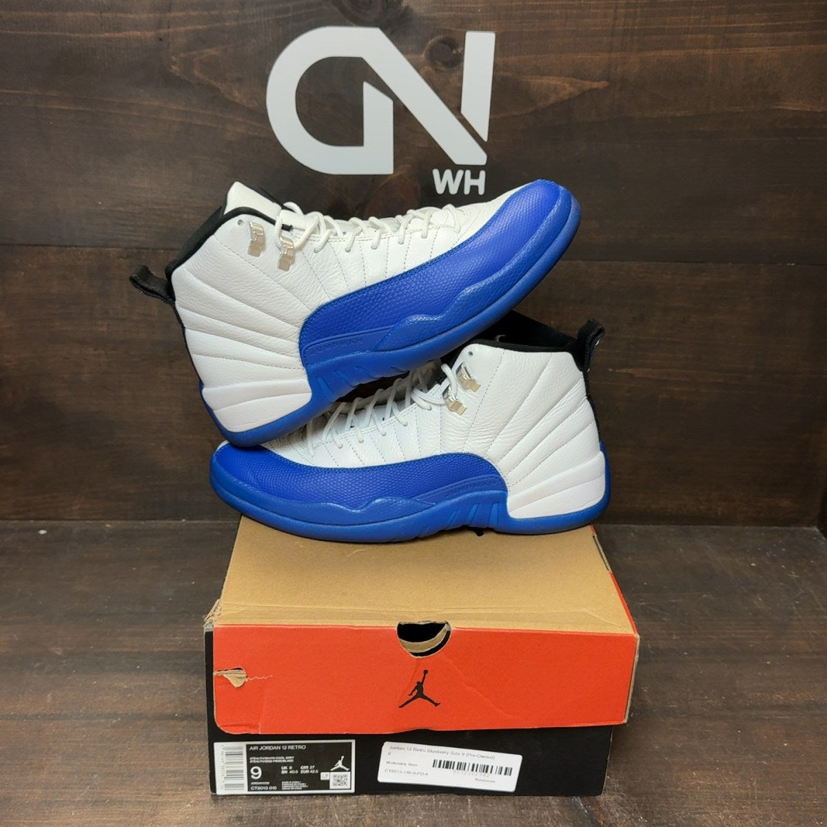 Jordan 12 Retro Blueberry Size 9 (Pre-Owned) - front