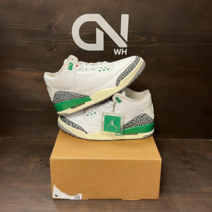 Jordan 3 Retro Lucky Green (Women's) Size 11W (Pre-Owned) - Image 1