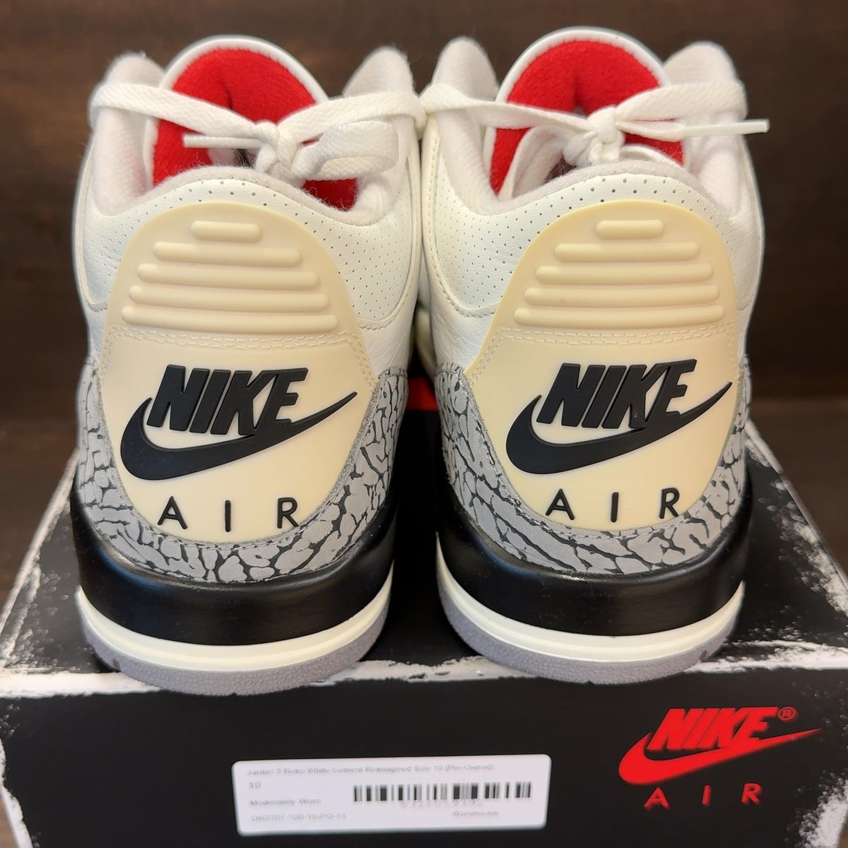 Jordan 3 Retro White Cement Reimagined Size 10 (Pre-Owned) - aux