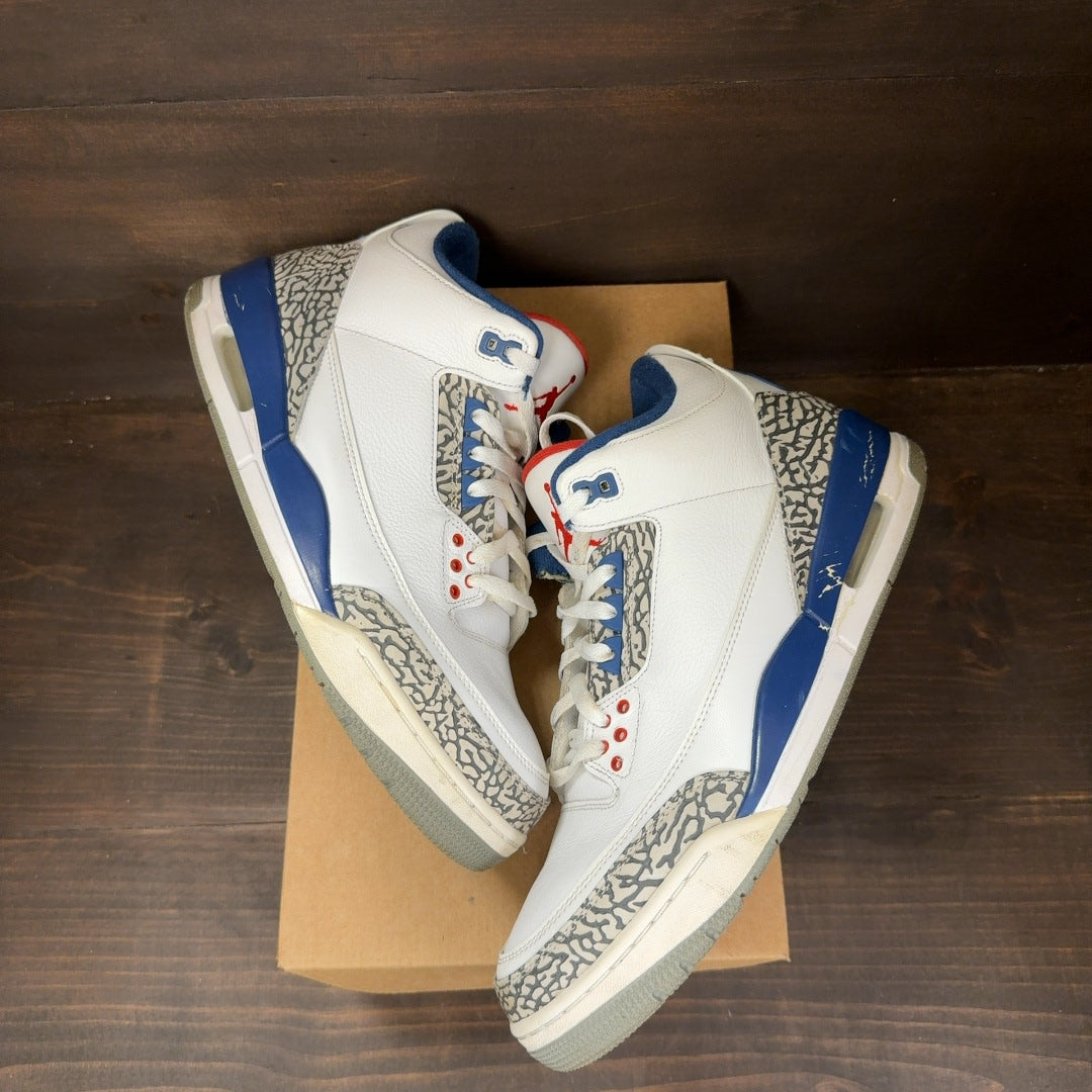 Jordan 3 Retro True Blue (2016) Size 12 (Pre-Owned) - Image 2