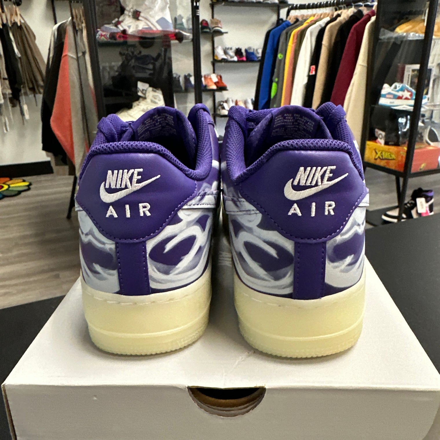 Nike Air Force 1 Purple Skeleton (Used)