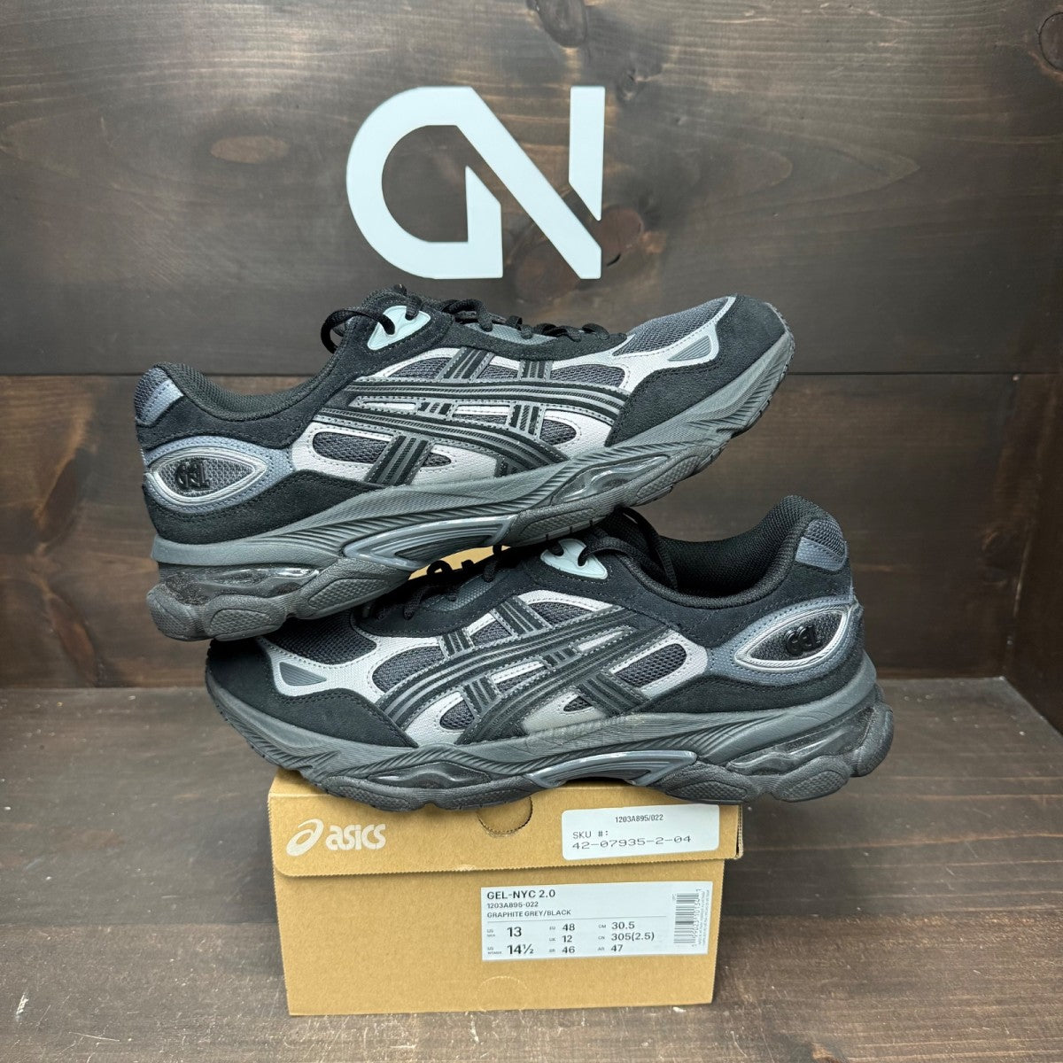 ASICS Gel-NYC 2.0 Graphite Grey Black - Image 1