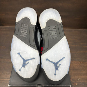 Jordan 5 Retro OG Black Metallic Reimagined Size 10 (Pre-Owned) - box