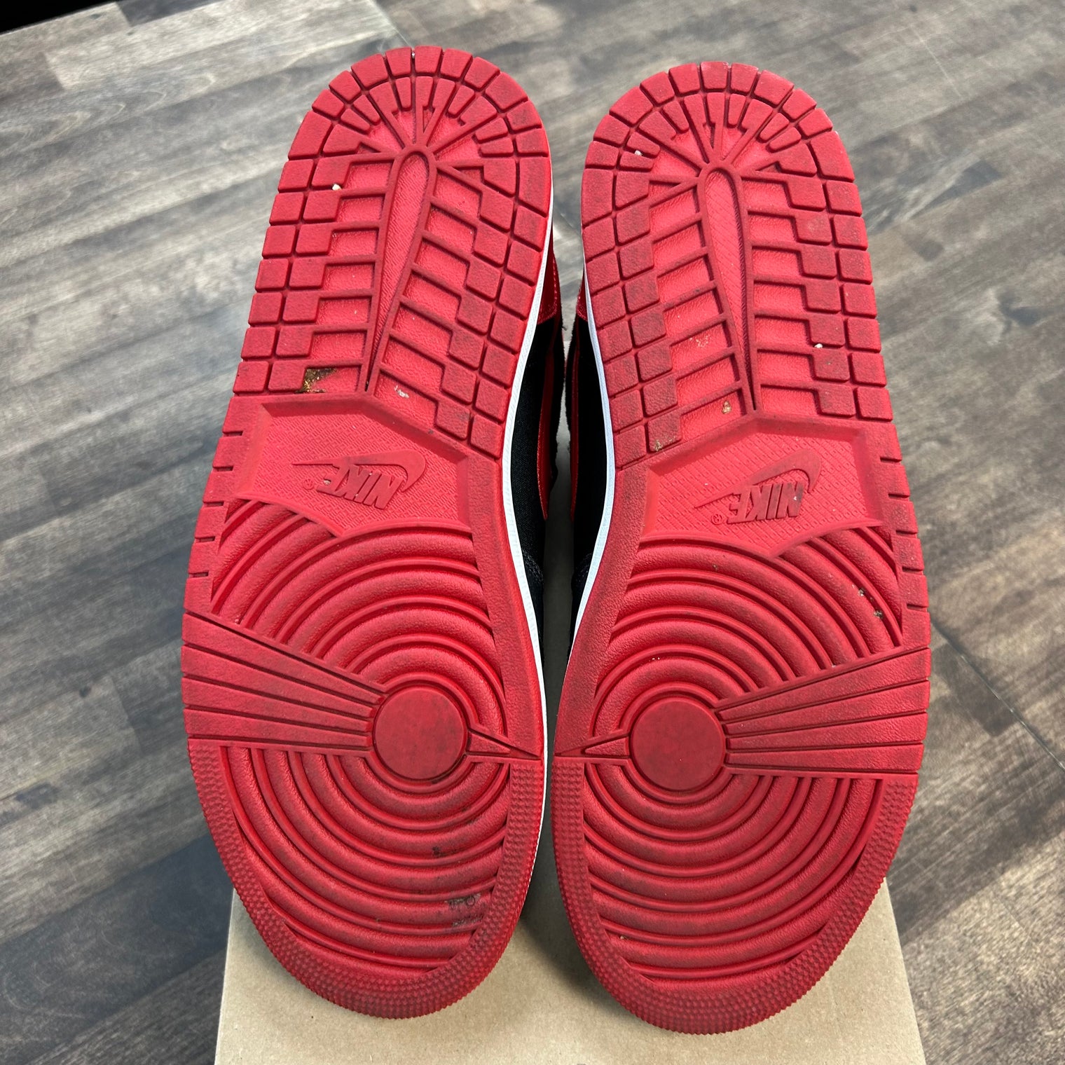 Satin Bred Jordan 1 High (W) (Used, No Box)