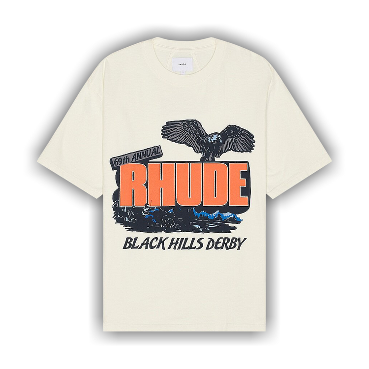 Rhude Black Hills Rally Tee 'Vintage White'