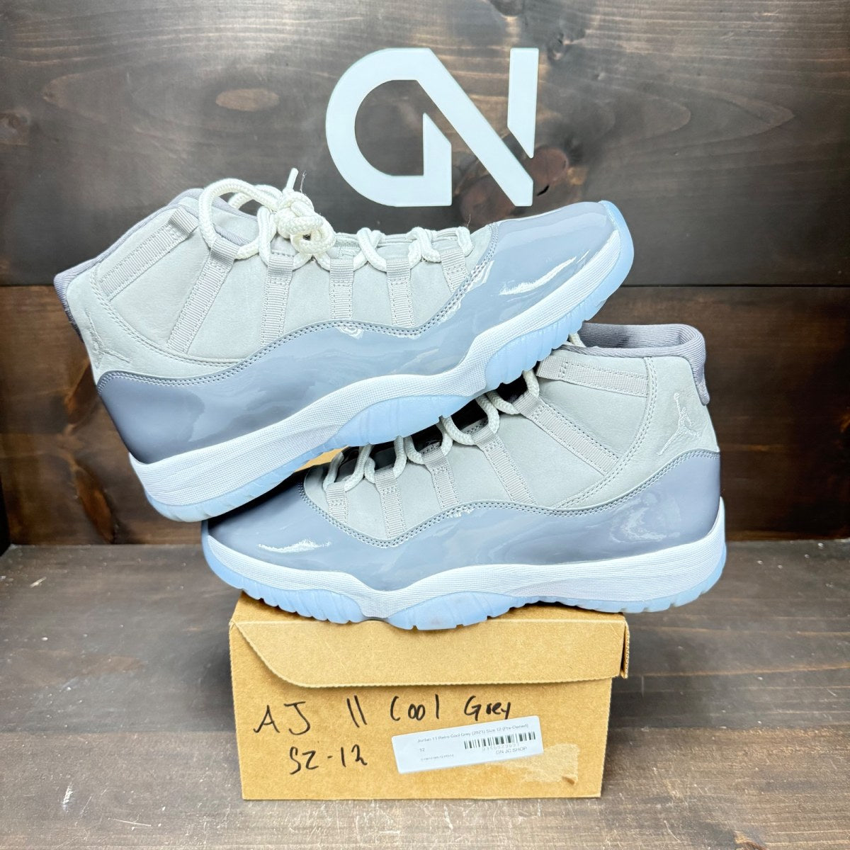 Jordan 11 Retro Cool Grey (2021) Size 12 (Pre-Owned) - Image 1