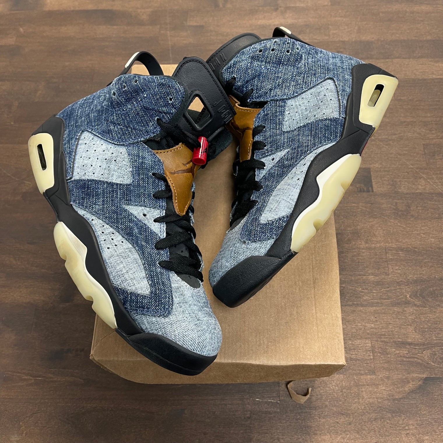 Denim Jordan 6 (USED,NO BOX)