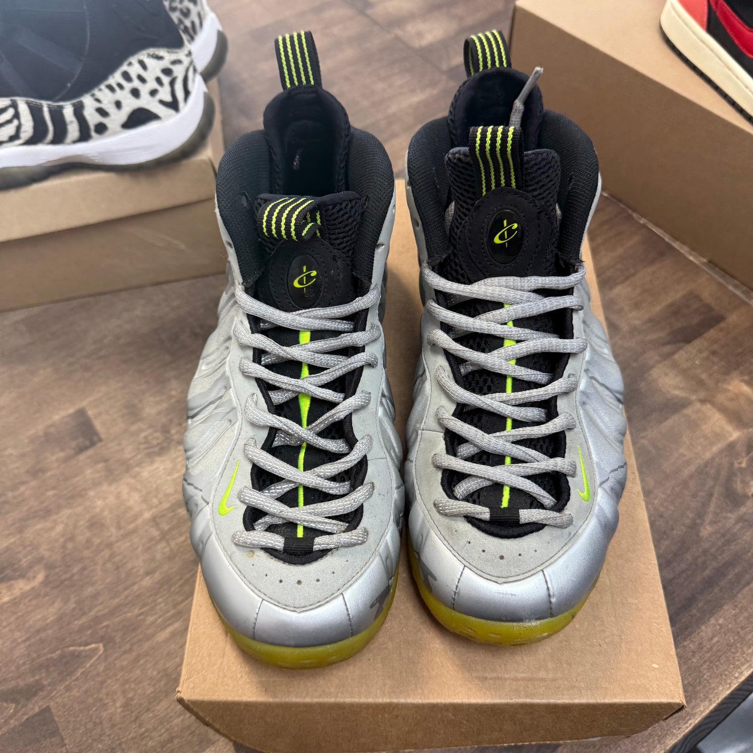 Volt Camo Foamposite One (USED, No Box)