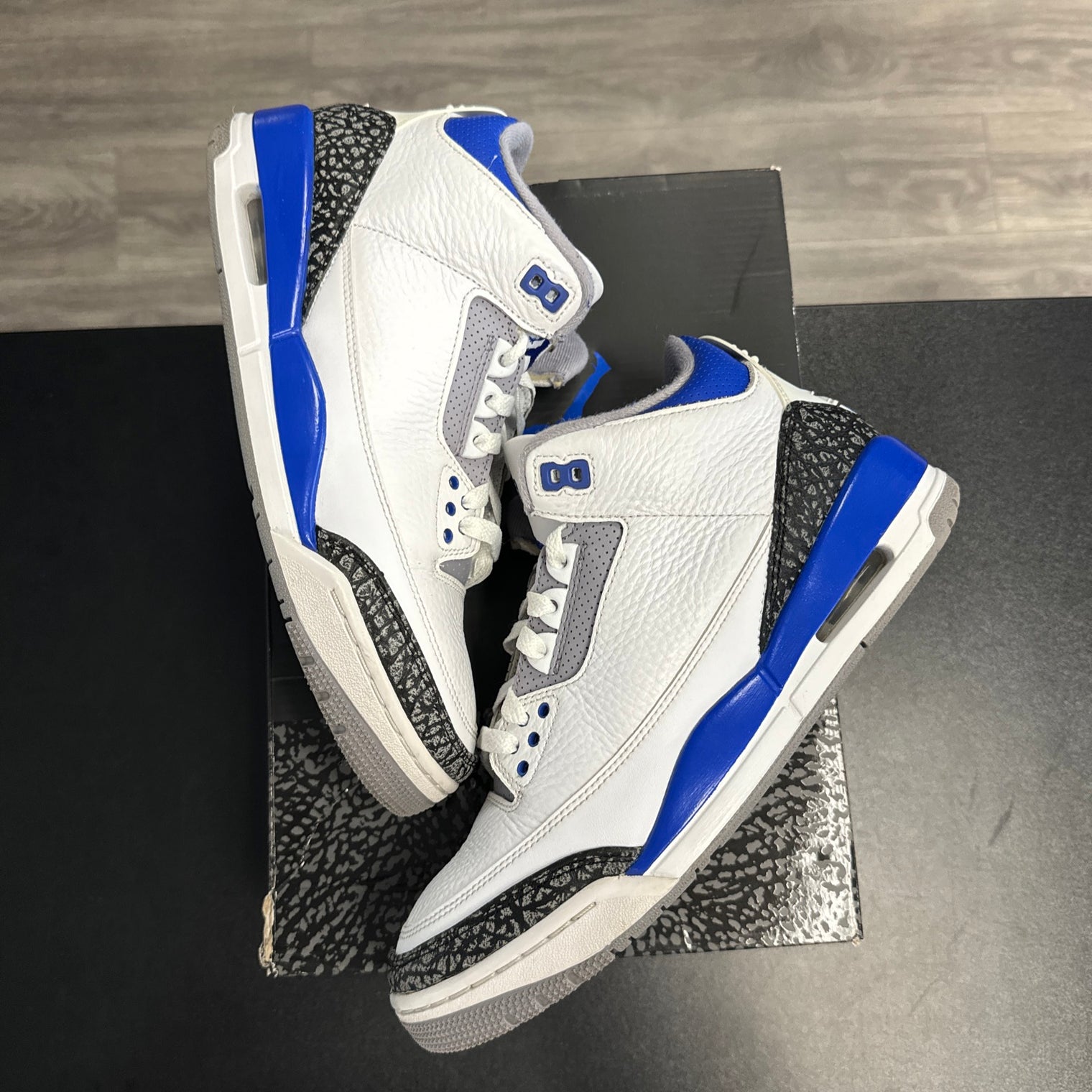 Racer Blue Jordan 3 (USED)