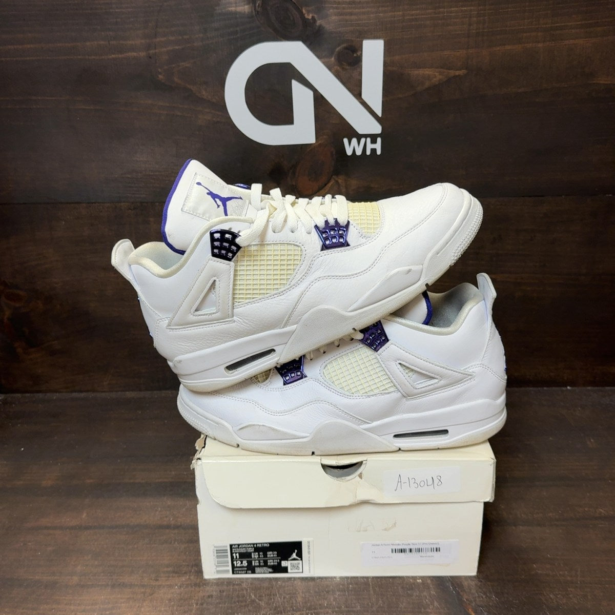 Jordan 4 Retro Metallic Purple - Image 1