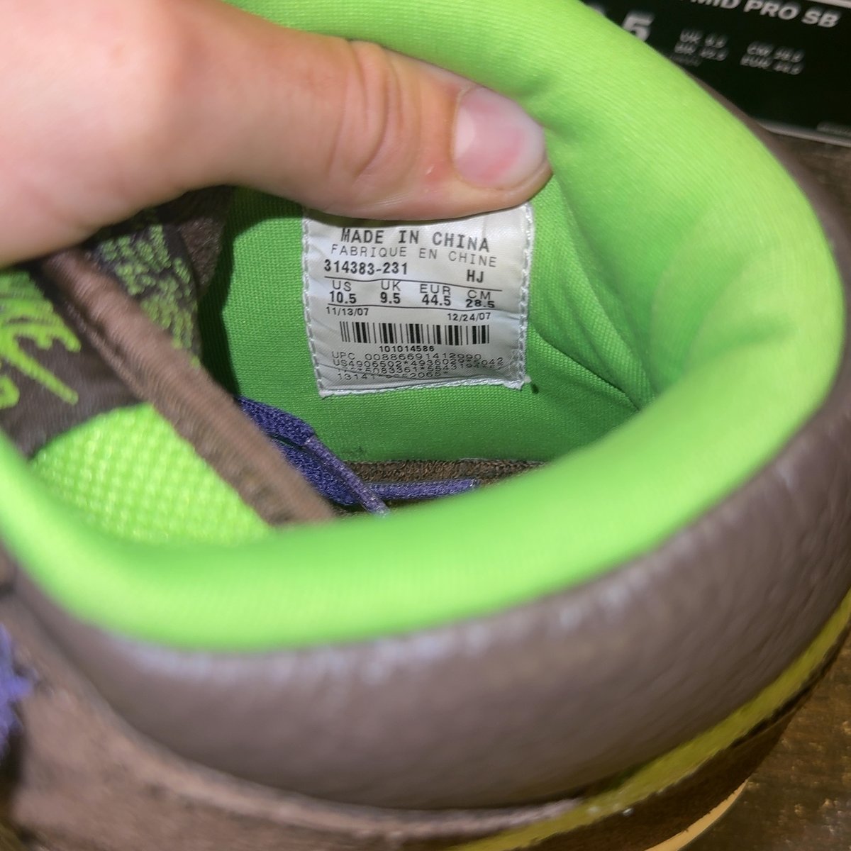 Nike SB Dunk Mid Donatello Size 10.5 (Pre-Owned) - aux