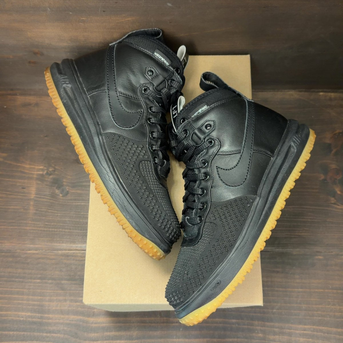 Nike Lunar Force 1 Duckboot Black Gum Size 9 (Pre-Owned) - Image 2
