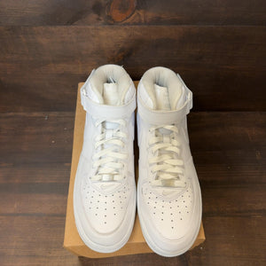 Nike Air Force 1 Mid Supreme White Size 10 (Pre-Owned) - Image 3