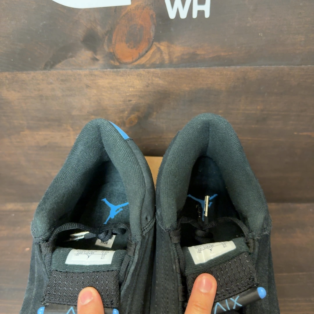 Jordan 14 Retro Black University Blue (2026) Size 10 (Pre-Owned) - Image 4