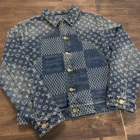 Louis Vuitton Nigo Monogram Denim Jacket Blue (Lightly Worn)