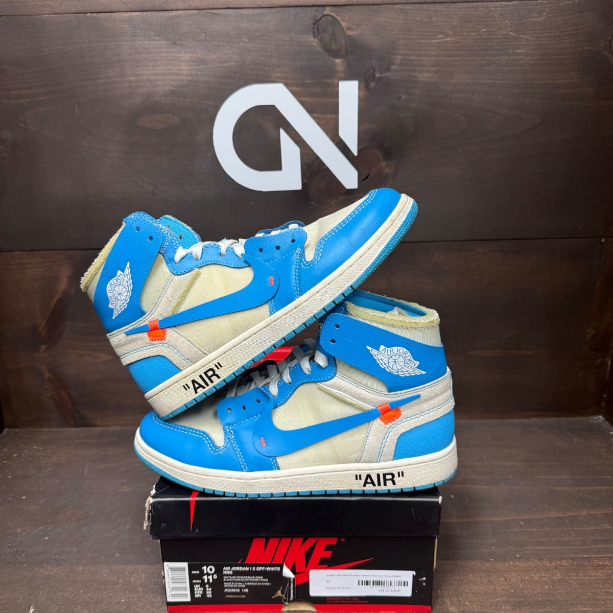 Jordan 1 Retro High Off-White University Blue - Image 1