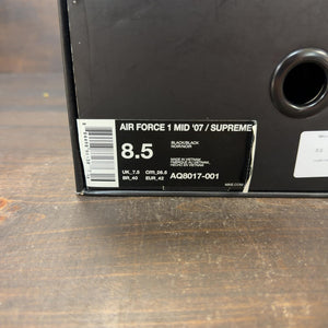 Nike Air Force 1 Mid Supreme NBA Black - Image 7