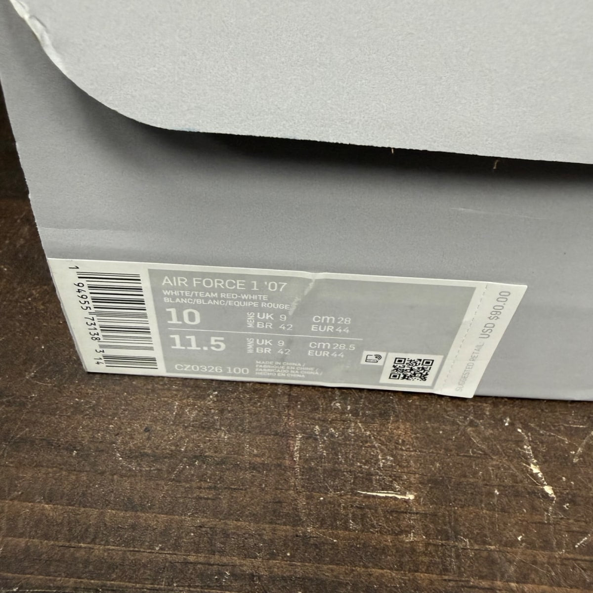 Nike Air Force 1 Low White Team Red - Image 7