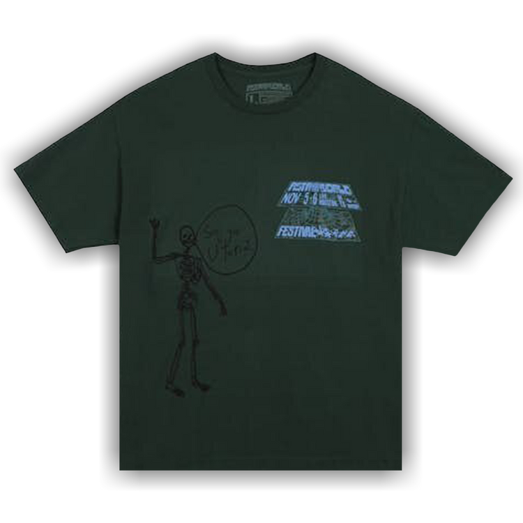 Cactus Jack by Travis Scott Open Your Eyes Tee 'Green'