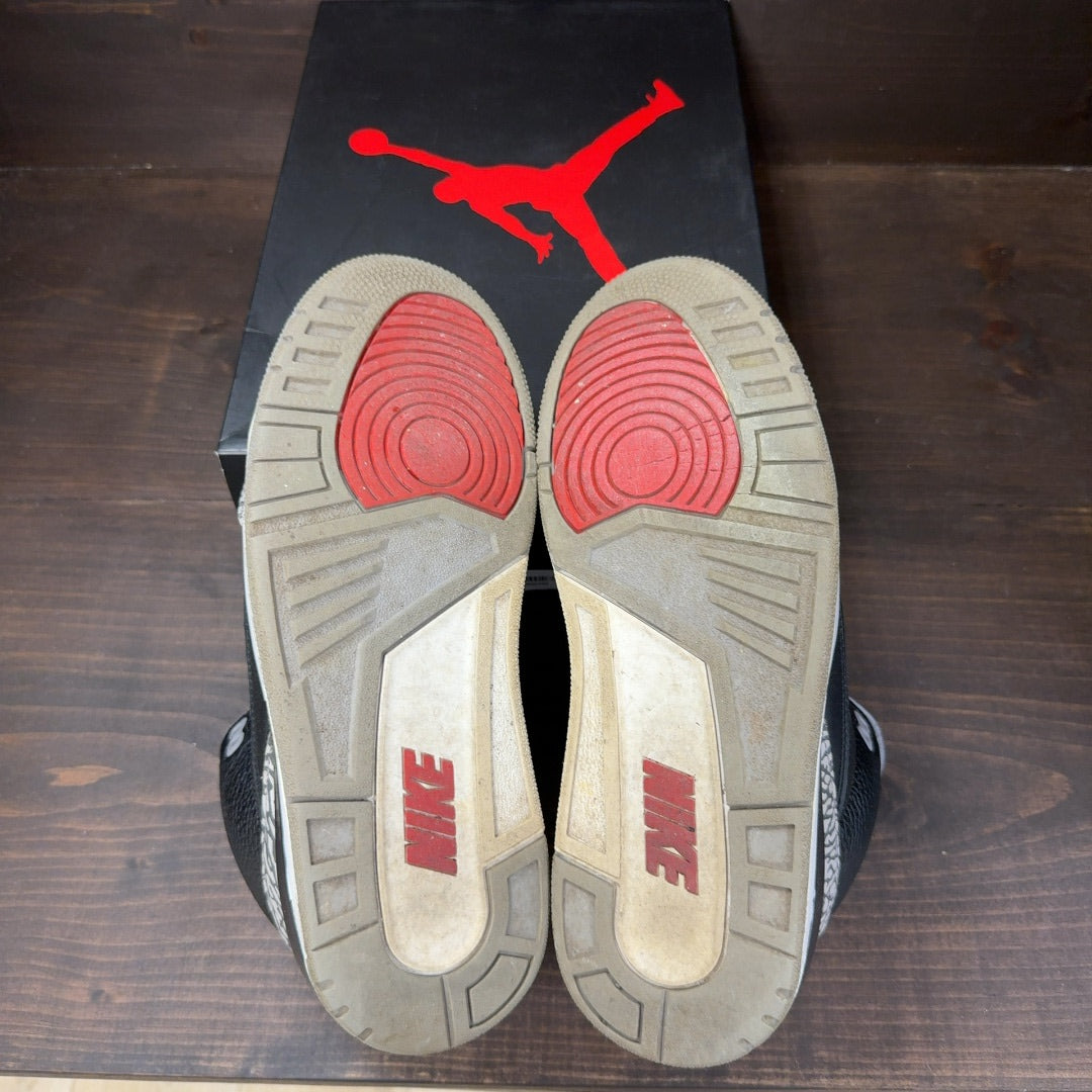 Jordan 3 Retro Black Cement (2018) Size 8.5 (Pre-Owned)