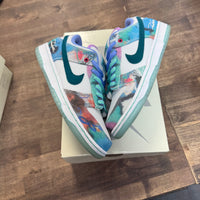 Futura Laboratories Bleached Aqua Nike SB Dunk Low (Lightly Worn)