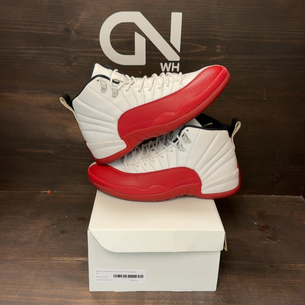 Jordan 12 Retro Cherry (2023) Size 10 (Pre-Owned) - front
