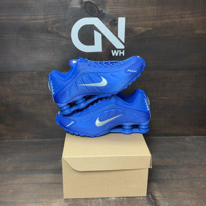 Nike Shox R4 Racer Blue Metallic Silver (Women's) Size 10W (Pre-Owned) - Image 1