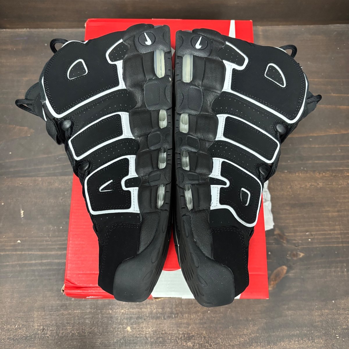 Nike Air More Uptempo 96 Black White (2023) Size 13 (Pre-Owned) - tag