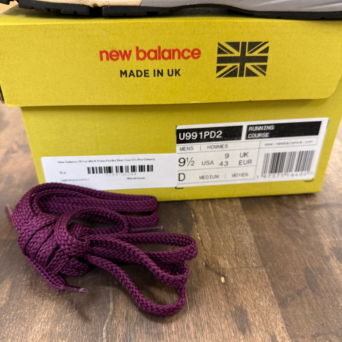 New Balance 991v2 MiUK Patta Pickled Beet - Image 7
