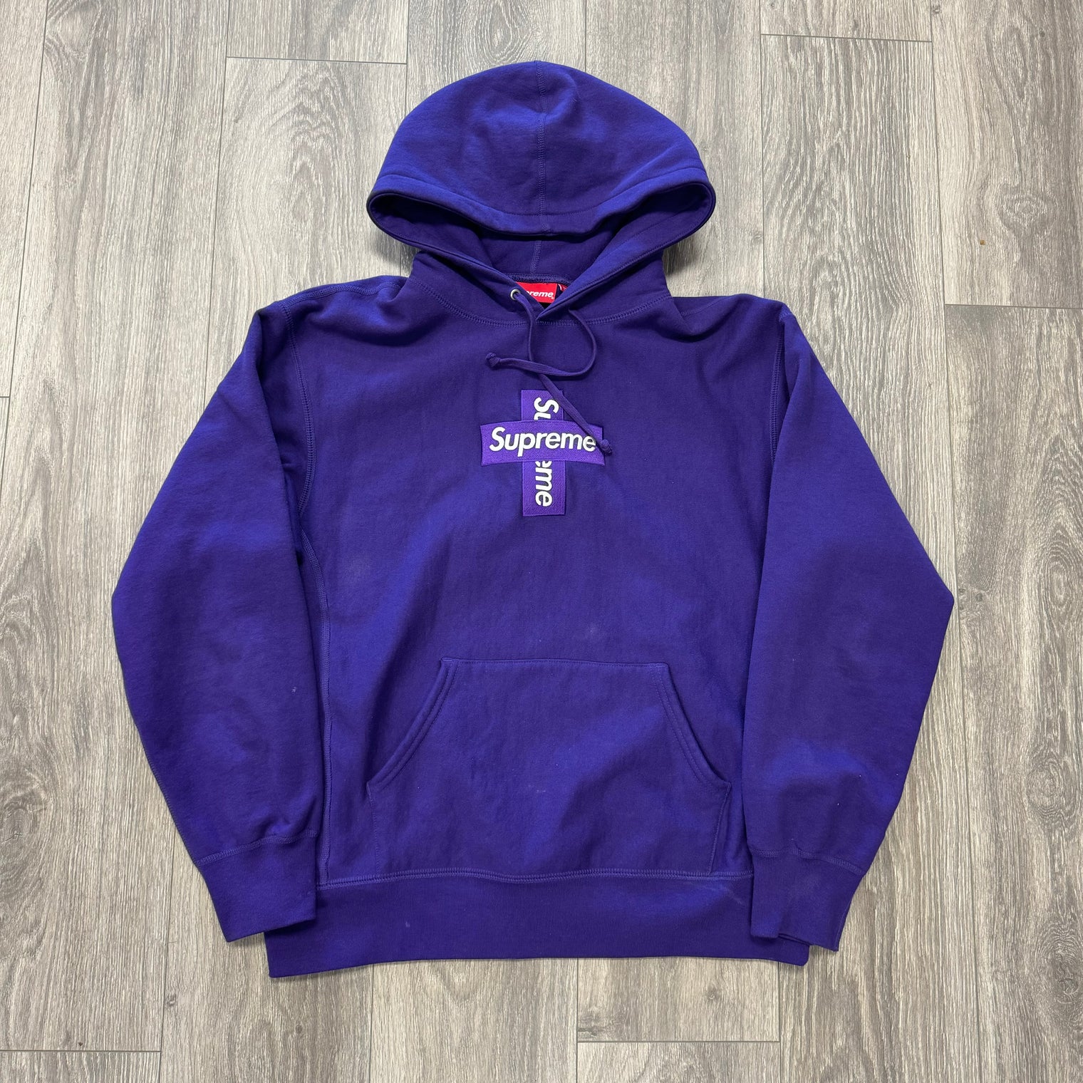 Supreme Cross Box Logo Purple (USED)