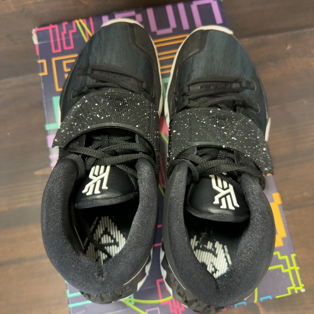 Nike Kyrie 6 Jet Black White - Image 5