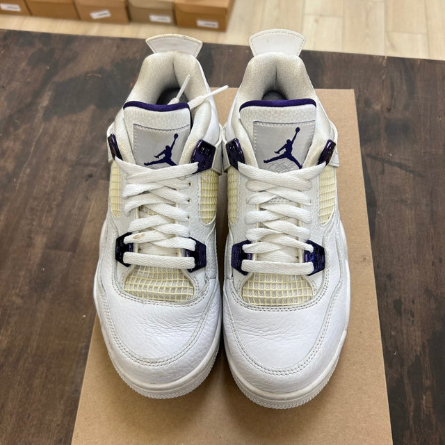 Jordan 4 Retro Metallic Purple (GS) Size 5.5Y (Pre-Owned) - Image 2