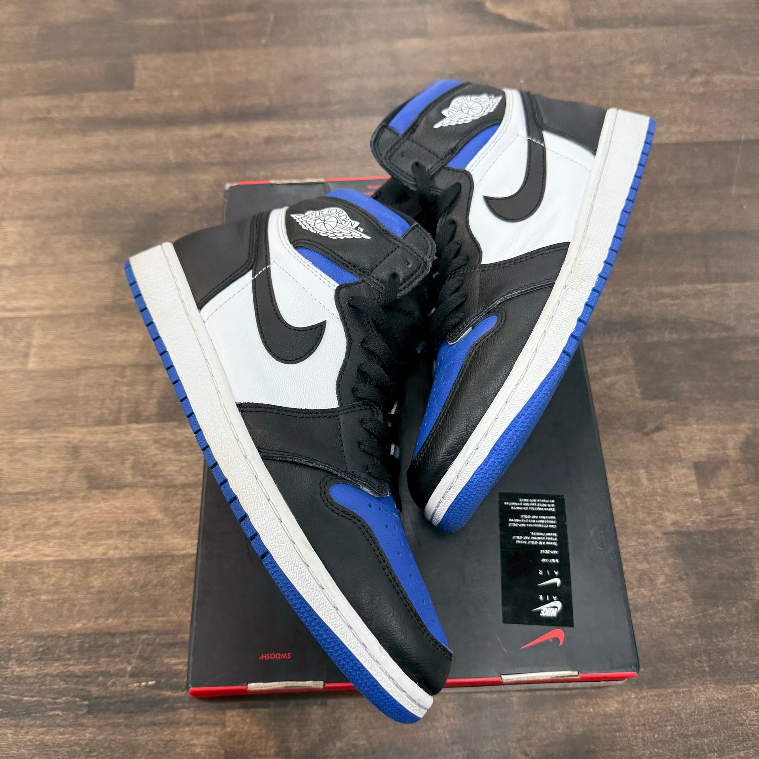 Royal Toe Jordan 1 High (USED,No Lid)