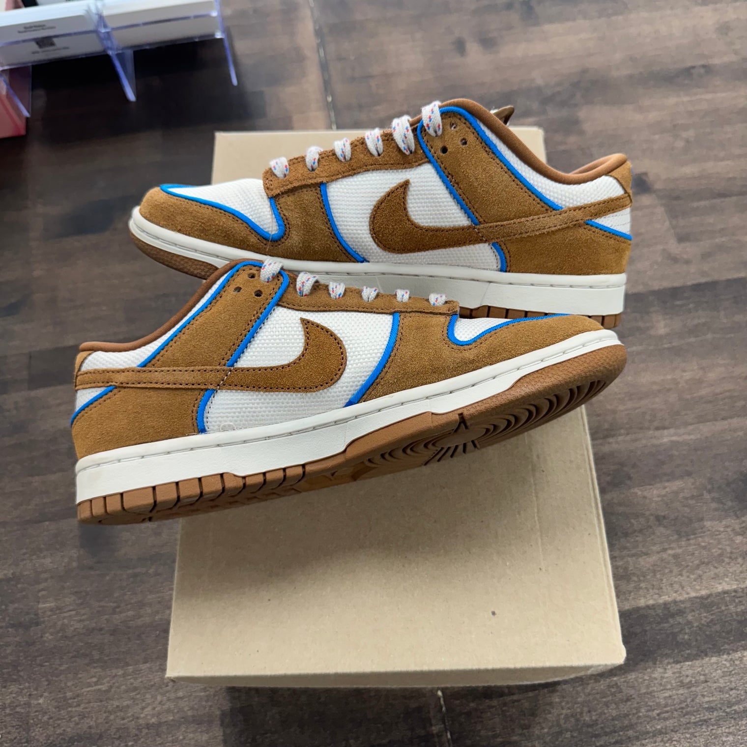 Premium Light British Tan Dunk Low (USED, No Box)